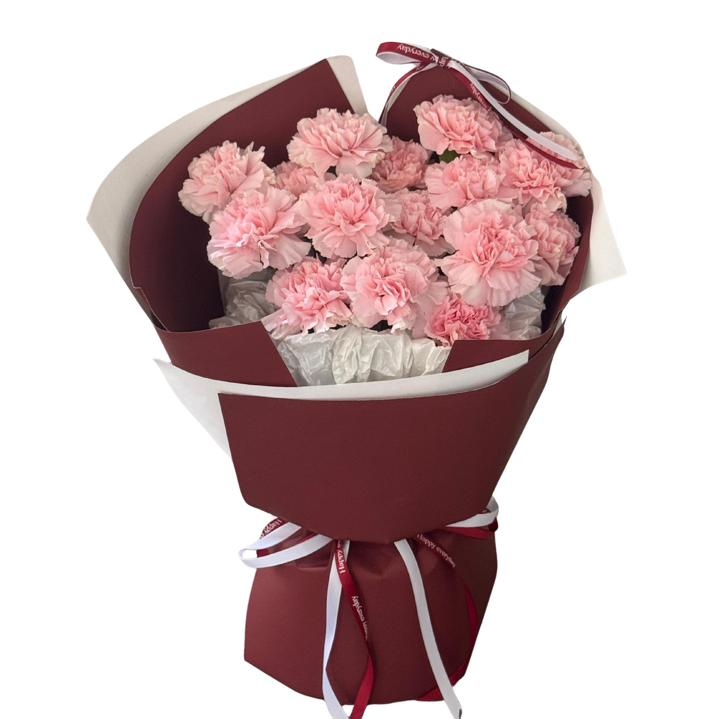 Pink Carnation｜16枝粉紅色康乃馨花束｜花店 Flowers Florist｜情人節花束 求婚花束