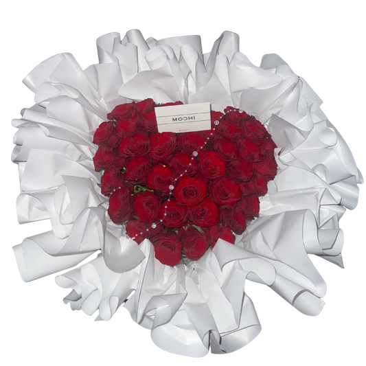 Red Rose Heart｜心型紅玫瑰花束｜花店 Flowers Florist｜情人節花束 求婚花束