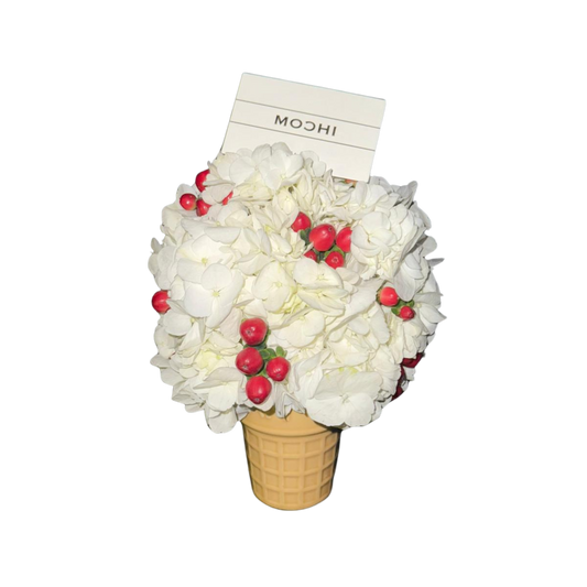 White Ice Cream | 白色雪糕｜花店 Flowers Florist｜情人節花束 求婚花束
